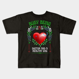 Busy Being A Doctor Floral Look Kids T-Shirt